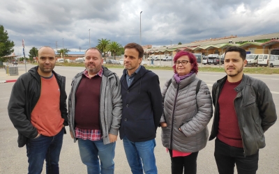 Els membres d'En Comú Podem a la Carretera N150 | Pau Duran